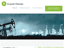 Tablet Screenshot of investir-petrole.com